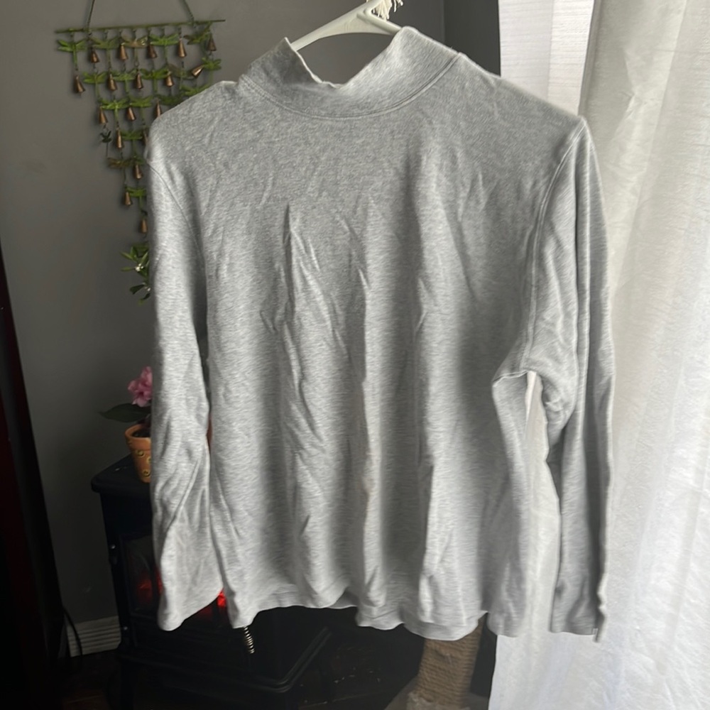 Grey Mock Turtleneck